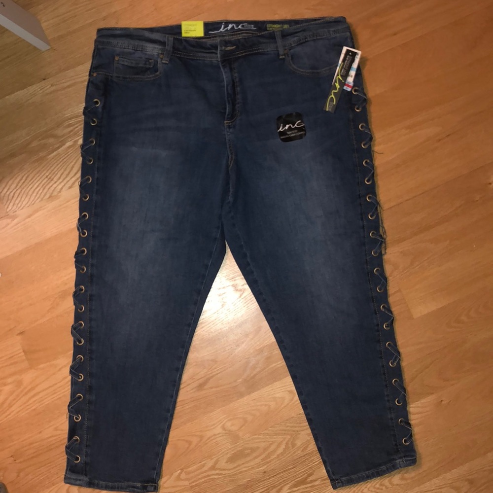 Inc Denim Woman straight leg Slim Tech Fit- Ankle